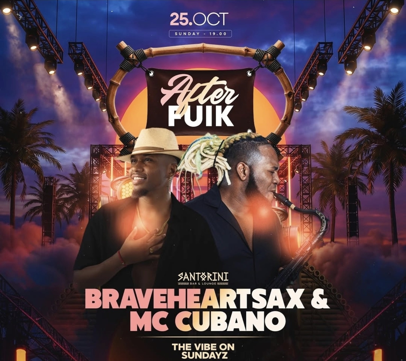After Fuik · Braveheartsax & MC Cubano flyer
